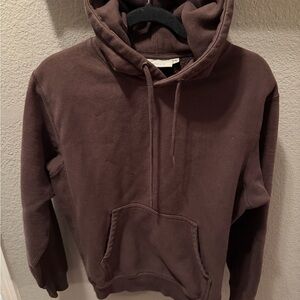 Maison Article brown hoodie, small pullover minimalist sweatshirt, neutral basic
